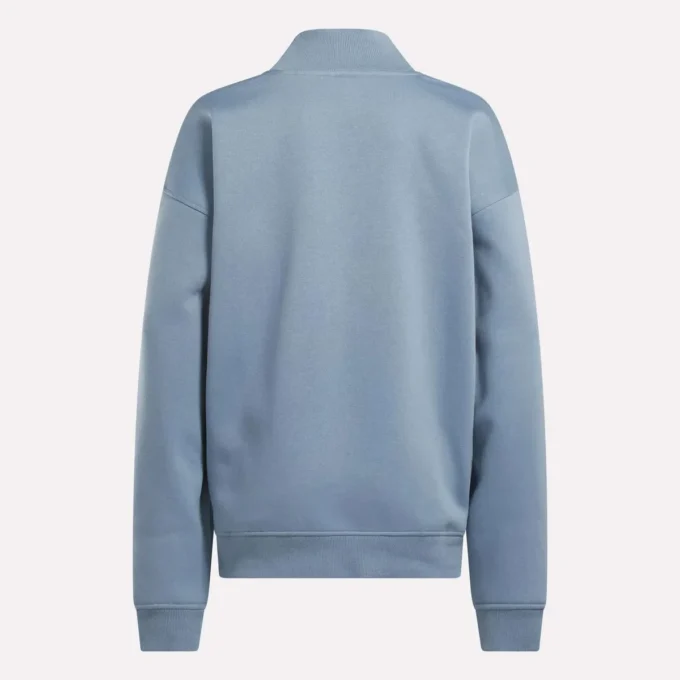 Sweat-shirt long à col roulé pour femme