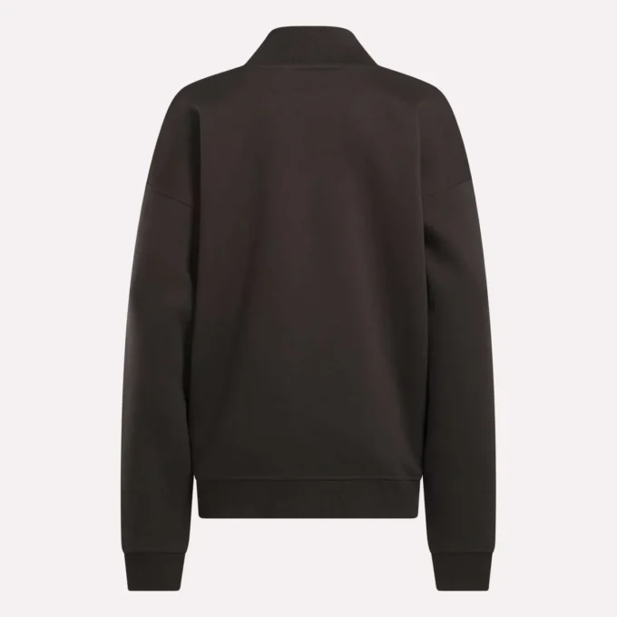 Sweat-shirt long à col roulé pour femme