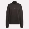 Sweat-shirt long à col roulé pour femme