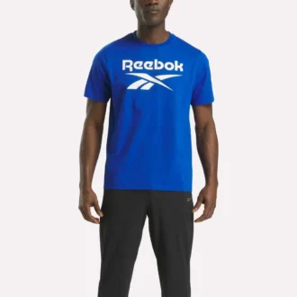 T-shirt à col rond et manches courtes pour homme avec grand logo