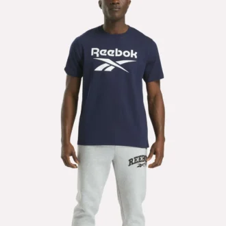 T-shirt à col rond et manches courtes pour homme avec grand logo