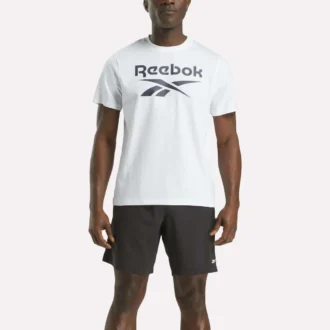 T-shirt à col rond et manches courtes pour homme avec grand logo