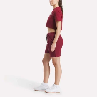 T-shirt court à manches courtes et logo bicolore pour femmes