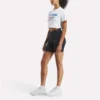 T-shirt court à manches courtes et logo bicolore pour femmes