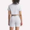 T-shirt court à manches courtes et logo bicolore pour femmes