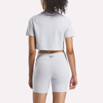 T-shirt court à manches courtes et logo bicolore pour femmes