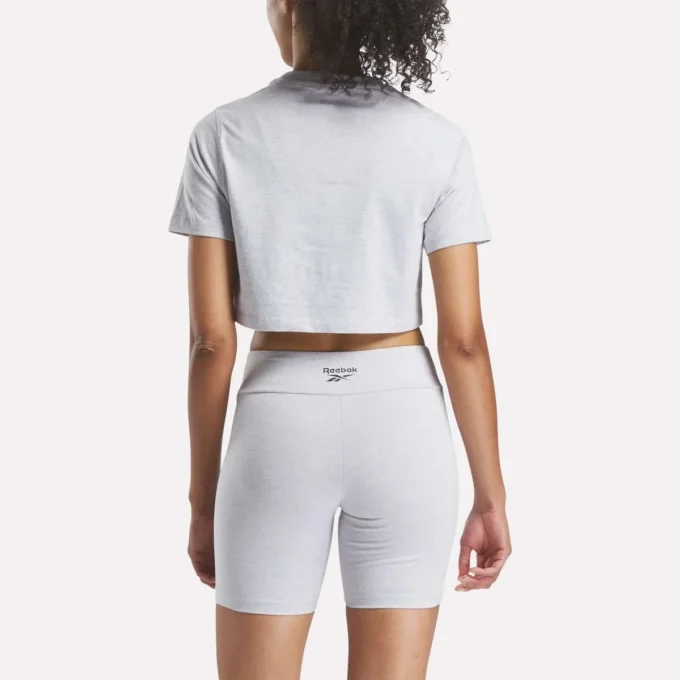 T-shirt court à manches courtes et logo bicolore pour femmes