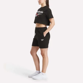T-shirt court à manches courtes et logo bicolore pour femmes