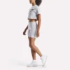 T-shirt court à manches courtes et logo bicolore pour femmes