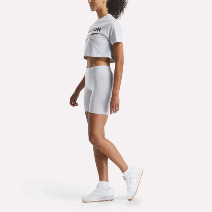 T-shirt court à manches courtes et logo bicolore pour femmes