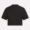 T-shirt court à manches courtes et logo bicolore pour femmes