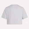 T-shirt court à manches courtes et logo bicolore pour femmes
