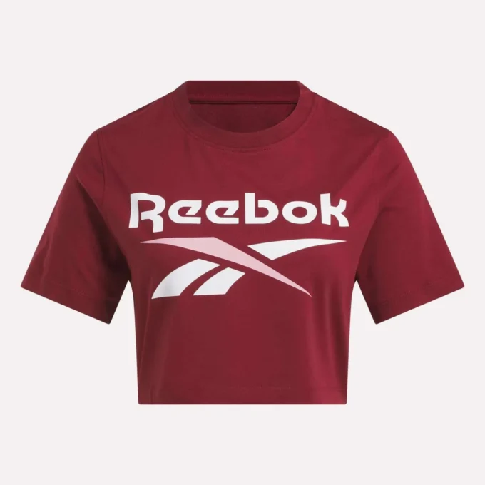T-shirt court à manches courtes et logo bicolore pour femmes