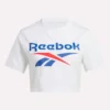 T-shirt court à manches courtes et logo bicolore pour femmes