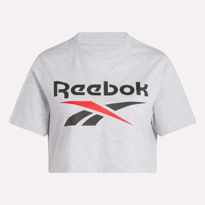 T-shirt court à manches courtes et logo bicolore pour femmes