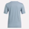 T-shirt à manches courtes et col rond avec grand logo pour femme
