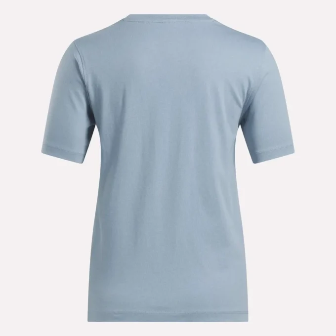 T-shirt à manches courtes et col rond avec grand logo pour femme