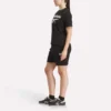 T-shirt à manches courtes et col rond avec grand logo pour femme