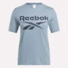 T-shirt à manches courtes et col rond avec grand logo pour femme