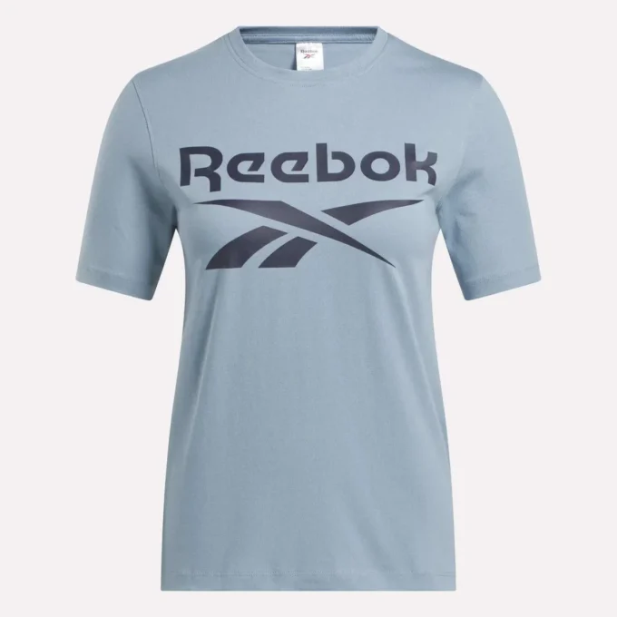 T-shirt à manches courtes et col rond avec grand logo pour femme