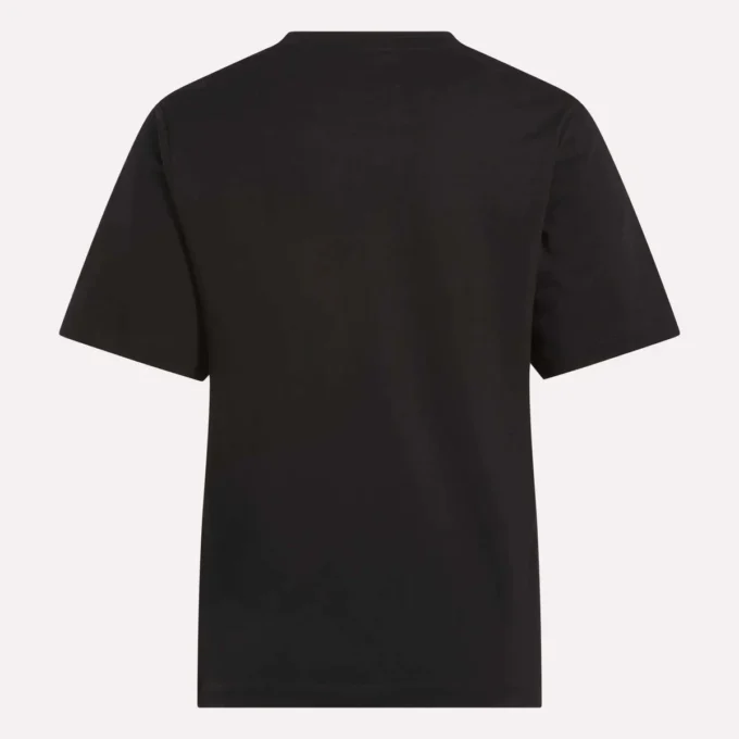 T-shirt à manches courtes et col rond avec grand logo pour femme