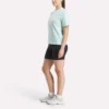 T-shirt à manches courtes et col rond pour femme avec logo bicolore