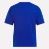 T-shirt à manches courtes et col rond pour femme avec logo bicolore