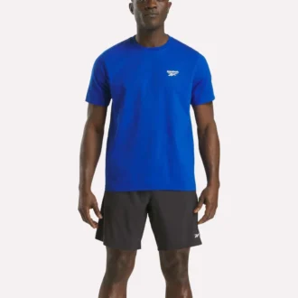 T-shirt à manches courtes et col rond pour homme avec petit logo