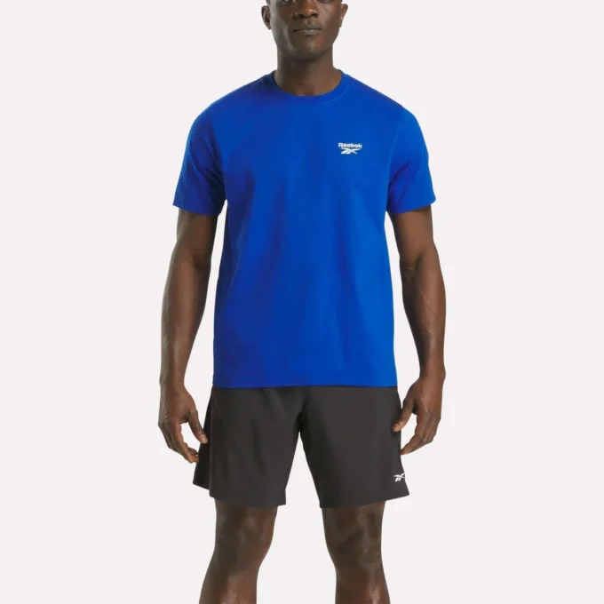 T-shirt à manches courtes et col rond pour homme avec petit logo