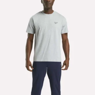T-shirt à manches courtes et col rond pour homme avec petit logo