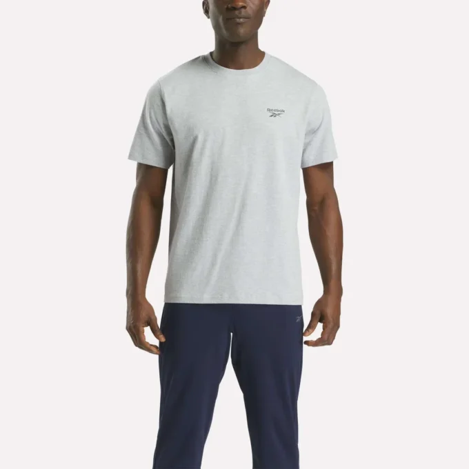 T-shirt à manches courtes et col rond pour homme avec petit logo