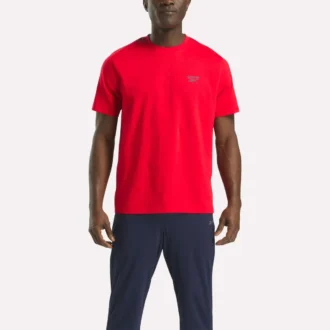 T-shirt à manches courtes et col rond pour homme avec petit logo