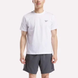 T-shirt à manches courtes et col rond pour homme avec petit logo