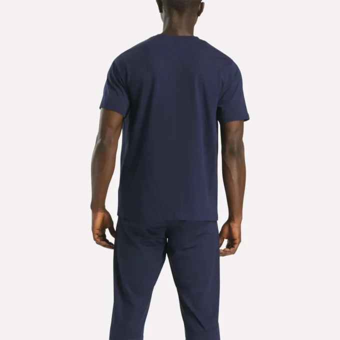T-shirt à manches courtes et col rond pour homme avec petit logo