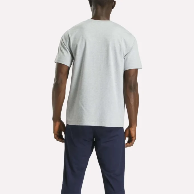 T-shirt à manches courtes et col rond pour homme avec petit logo