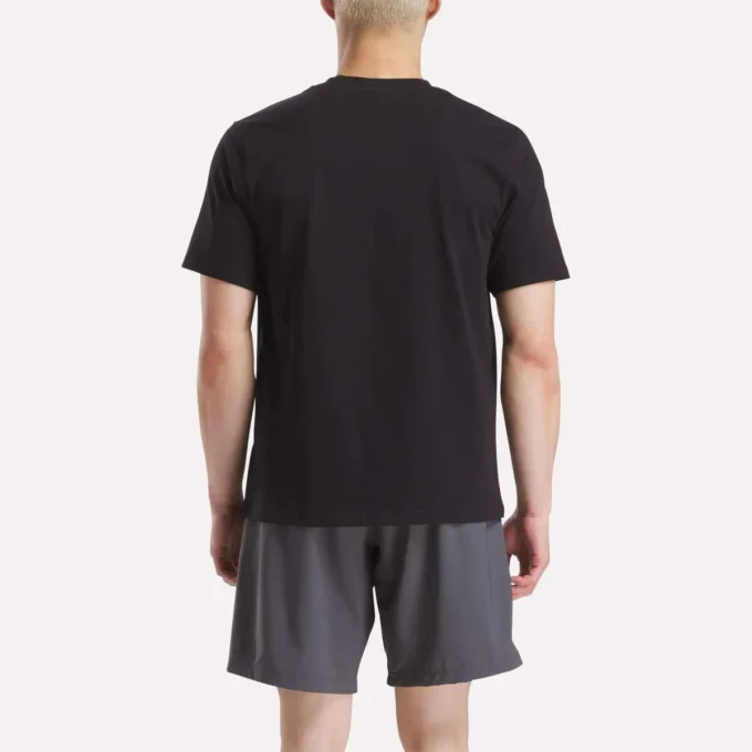 T-shirt à manches courtes et col rond pour homme avec petit logo