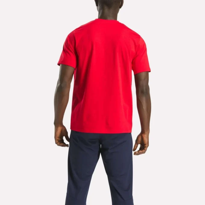 T-shirt à manches courtes et col rond pour homme avec petit logo