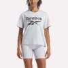 T-shirt à manches courtes oversize avec grand logo pour femme