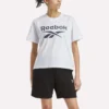 T-shirt à manches courtes oversize avec grand logo pour femme