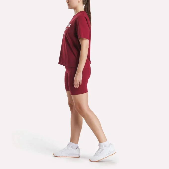 T-shirt à manches courtes oversize avec grand logo pour femme