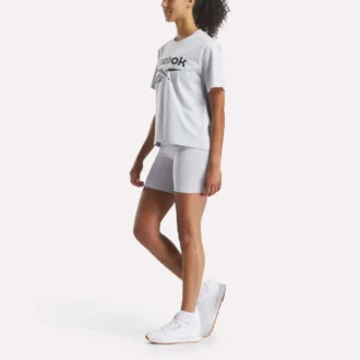 T-shirt à manches courtes oversize avec grand logo pour femme