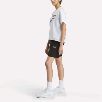 T-shirt à manches courtes oversize avec grand logo pour femme