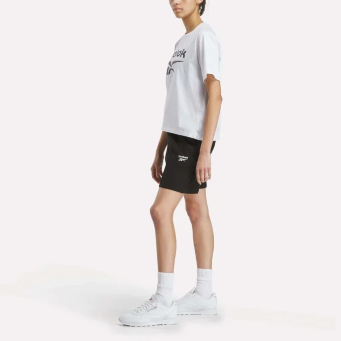 T-shirt à manches courtes oversize avec grand logo pour femme