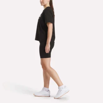T-shirt à manches courtes oversize avec grand logo pour femme