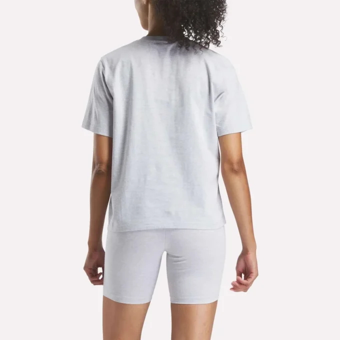 T-shirt à manches courtes oversize avec grand logo pour femme