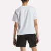 T-shirt à manches courtes oversize avec grand logo pour femme