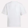 T-shirt à manches courtes oversize avec grand logo pour femme