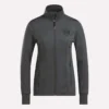 Veste de golf à fermeture éclair intégrale et coutures performantes pour femmes