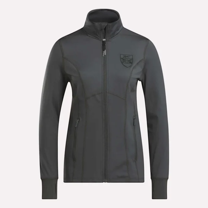 Veste de golf à fermeture éclair intégrale et coutures performantes pour femmes